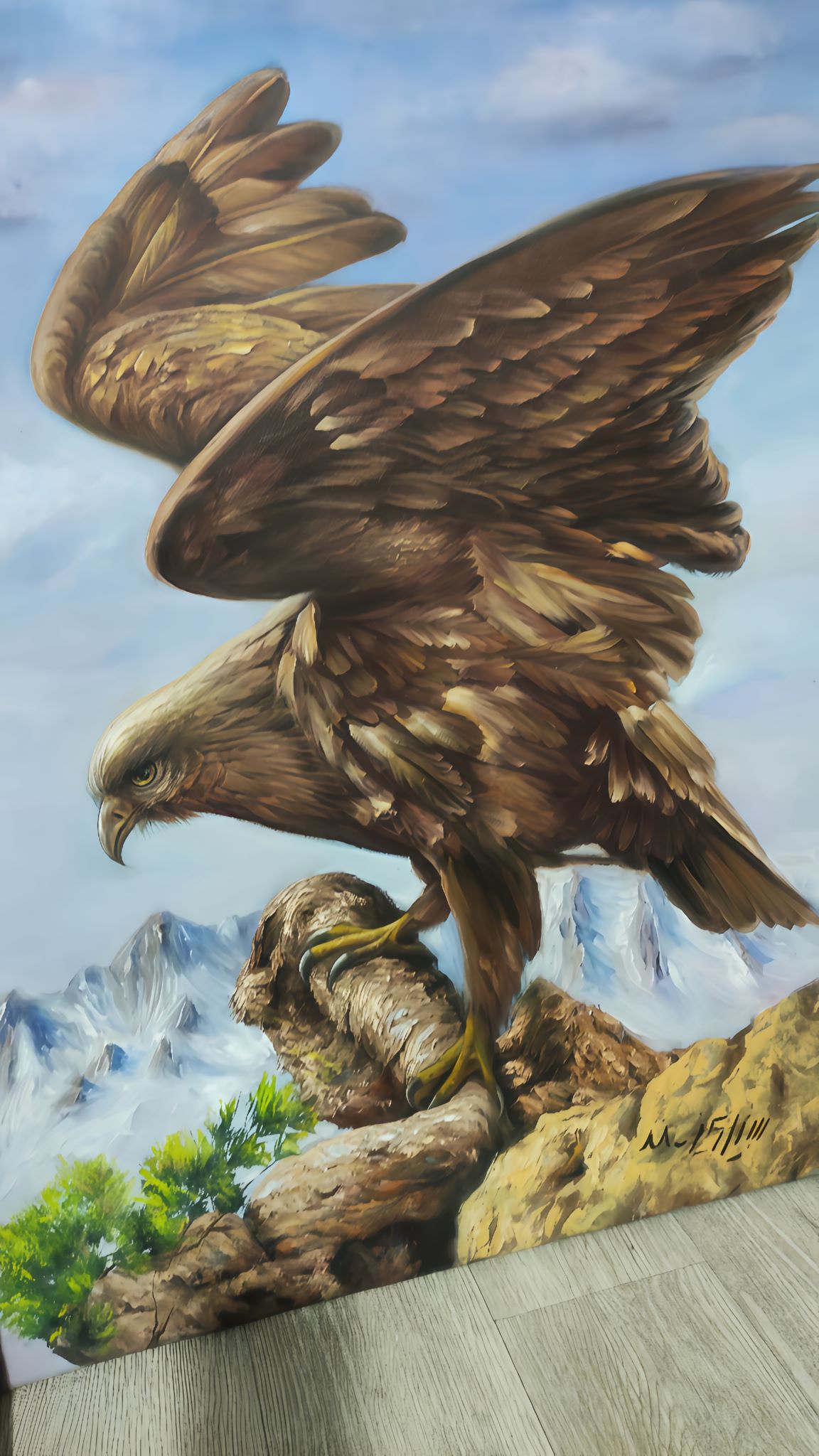 Painting of eagle